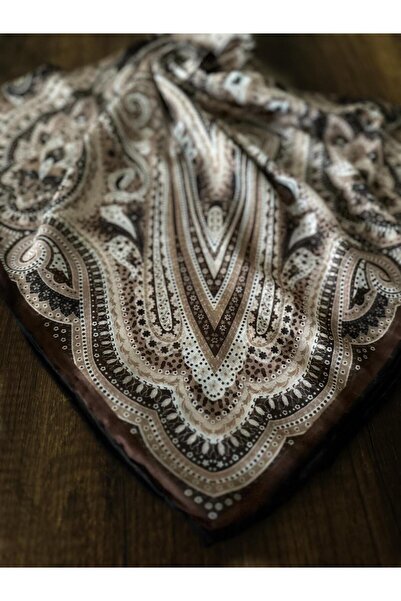 JAWEL Women's Ethnic Patterned Soft Scarf Brown