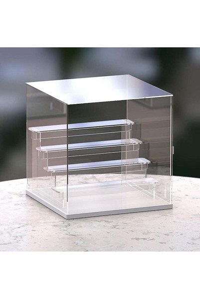 Generic 5-Tier Clear Acrylic Display Case with Door, Countertop Display Box f...