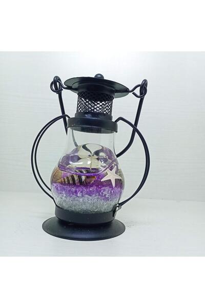 Wolawood Nostalji Denizci Temalı Mini Asmalı Kandil Gemici Tarzı Jel Mum Fene...