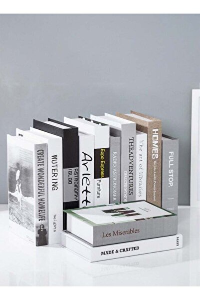 Generic XiuWoo Decorative Books Set 12 Pcs Fashion Fake Book Modern Hardcover...