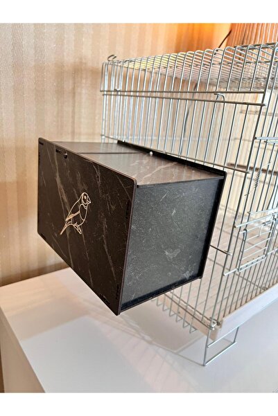 Demo Tasarım Tabanca Yuvalık Gökkuşağı Ispinoz Kuş Yuvası (SİYAH)