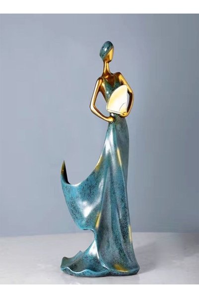 Generic Eastern Beauty Sculpture Resin Bottle Holder Stand Home Restaurant Dé...
