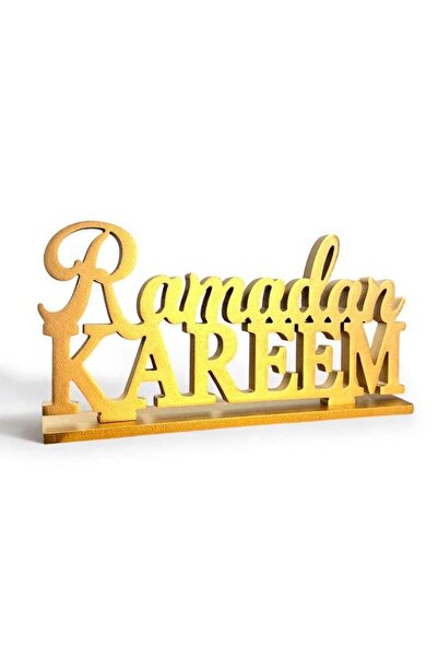 Generic Wooden Ramadan Kareem Sign Table Top Decoration for Home - 35 CM