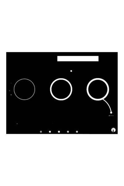 Generic Printed Metallic Plate Black/White 20x15cm
