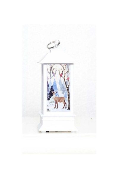 Generic Christmas Decoration Deer Ornament White/Clear/Beige 5x13cm