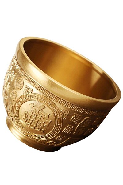 Generic Brass Treasure Bowl Cornucopia Bowl Treasure Basin Wealth Good Lucky ...