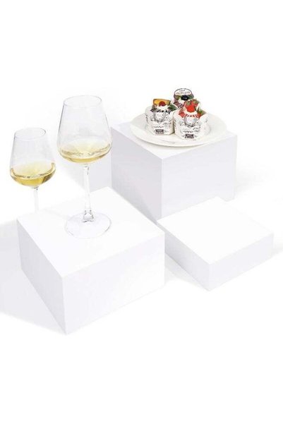 Generic 3PCS Buffet Risers, Food Risers for Buffet Table with Hollow Bottoms,...