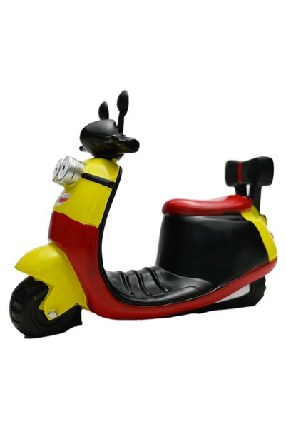 Generic Cartoon Vintage Scooter Motorcycle Ceramic Toy - A Classic Collectibl...