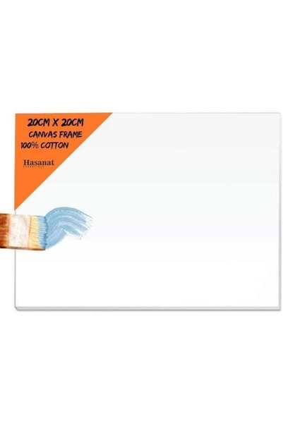 Generic Hasanat Essentials Blank White Canvas Frame 20 x 20 cm