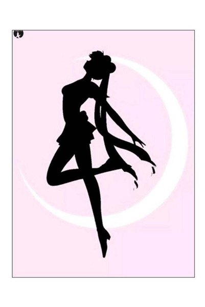 Generic Printed Decorative Wall Art Plate Pink/Black/White 20cm