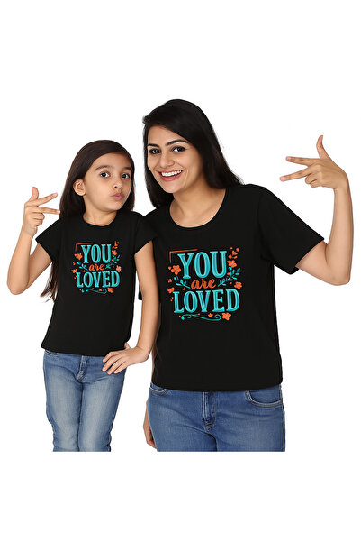 SVART WEAR Set de tricouri combinat Mama Mini Mamă Fiică Copil bumbac 100% tricou Twin (PRET SOLITAR)