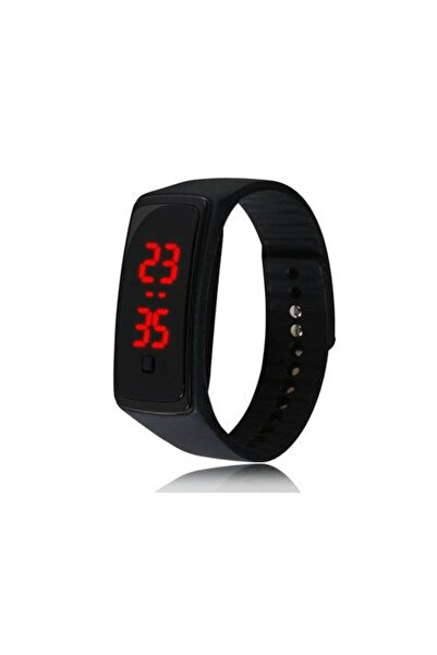 Evvano Siyah Ekranlı Led Kol Saati (Siyah)