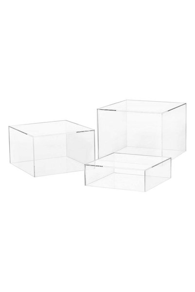 Generic Buffet Risers, Food Risers for Buffet Table, 3PCS Clear Acrylic Cube ...
