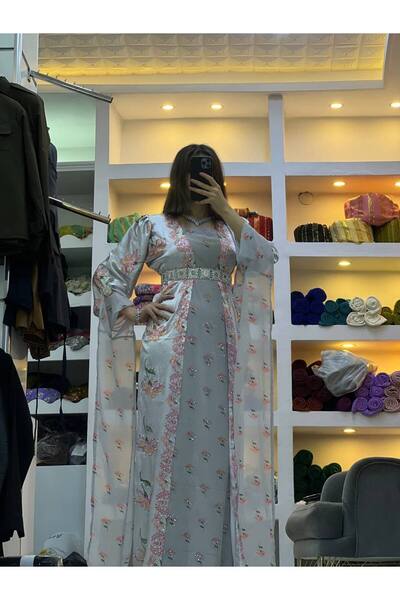 SOLİN YÖRESEL Kadın Yöresel Elbise Düğünlük Kaftan Abiye(Görseldeki Aksesuarl...