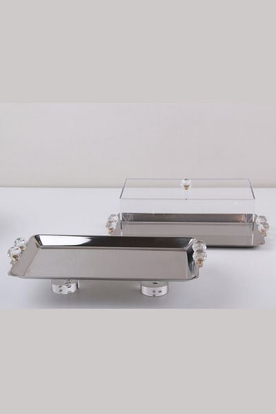 Generic Dessert and fruit holder plate set with pastry serving plate
