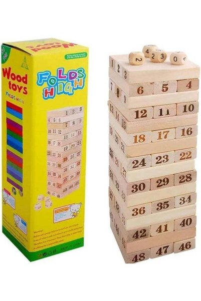 Generic 48 Piece Building Blocks, Educational Toys Tower Game Stacking Tumbli...