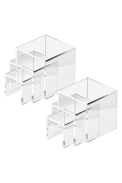 Generic 2 Sets Acrylic Display Risers for Funko POP Figures | Jewelry Display...