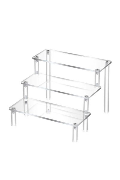 Generic 3Tier Clear Acrylic Display Stand Display Shelf for Dessert Jewels Fi...