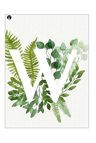 Generic Printed Decorative Wall Art Plate Green/White 20cm