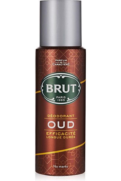 Brut OUD Long Lasting Fresh Active Odour Protection Signature Scented Body Deodorant Spray for Men -