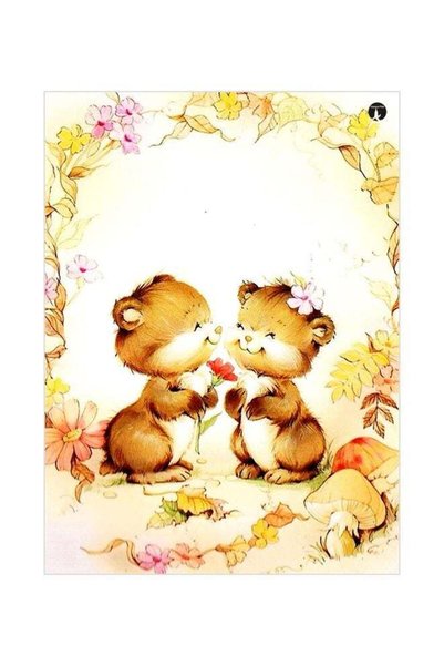 Generic Animals Themed Metallic Plate Brown/White/Yellow