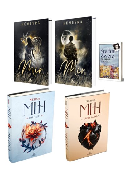 Ephesus Yayınları Mıh 1, Mıh 2, Mir 1, Mir 2 Hümeyra ve Mehsa 4 Kitap Ciltli Set