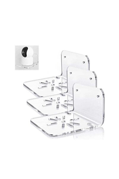 Generic Acrylic Small Wall Shelf Set of 3 Mount Holder with 2 Types Installat...