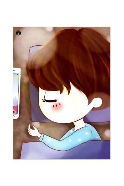 Generic Sleeping Boy Themed Printed Plate Brown/Beige/Blue 20x15cm