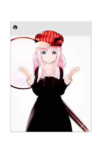 Generic Cartoon Character Themed Metallic Plate White/Black/Red