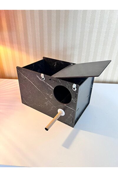 Demo Tasarım Tabanca Yuvalık Gökkuşağı Ispinoz Kuş Yuvası (SİYAH)