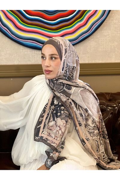Modakaşmir Lipa Pattern Bamboo Shawl