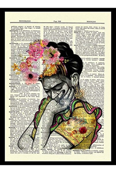 Generic Boomah Accessories Frida Kahlo Poster With Frame Multicolour 30x40cm