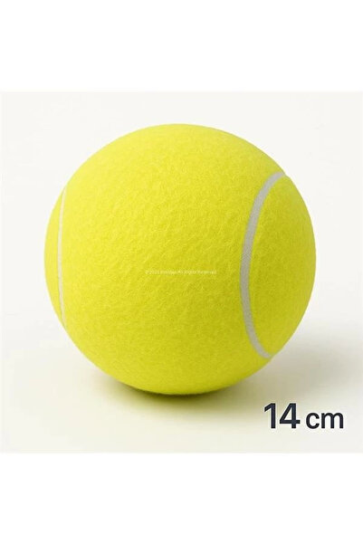 AyrStore Dev Tenis Topu 14 cm Köpek Oyuncağı, Büyük Irklar İçin, Dayanıklı, Eğitim Amaçlı, Parlak