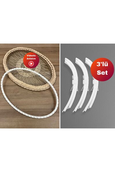 Petek Rattan 3'lü Elips (Oval) Rattan Tepsi Kalıbı – Pla Malzeme – Videolu – ...