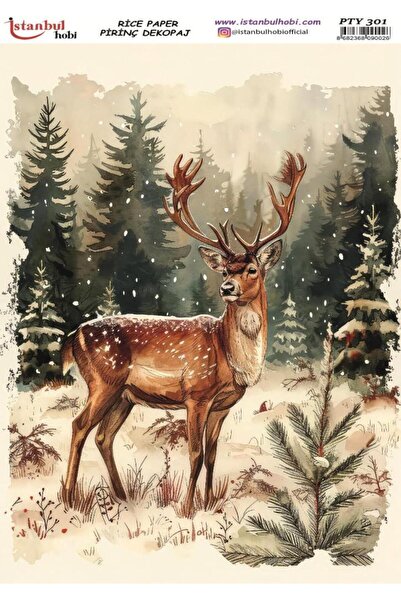 İstanbul Hobi ورق تزيين نحاسي 30x42 سم PTY-301