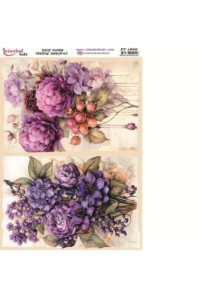 İstanbul Hobi ورق ديكور نحاسي 30x42 سم PT-1866
