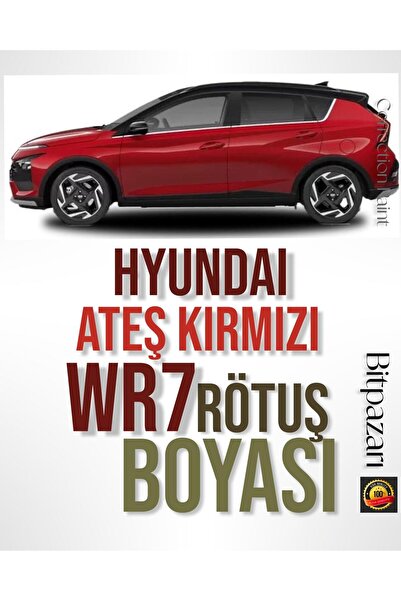 izmir bit pazarı Hyundai Bayon WR7 Ateş Kırmızı Rötuş Boyası – 20 ml | Orijin...