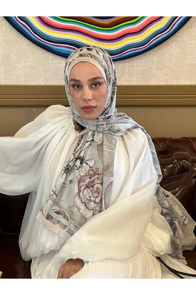 Modakaşmir Lipa Pattern Bamboo Shawl