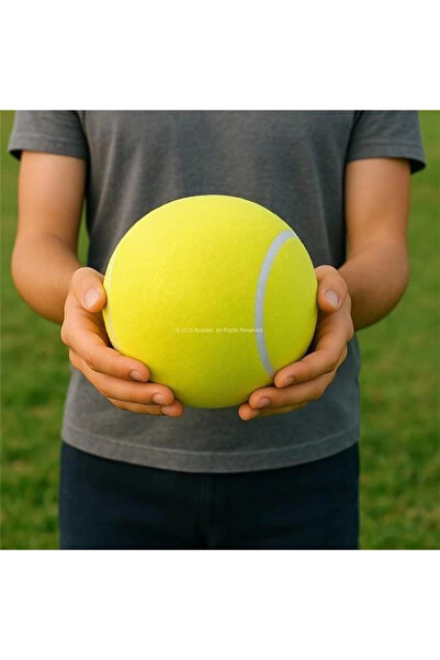 AyrStore Dev Tenis Topu 14 cm Köpek Oyuncağı, Büyük Irklar İçin, Dayanıklı, Eğitim Amaçlı, Parlak