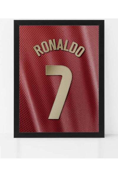 Generic Boomah Accessories Cristiano Ronaldo Portugal Jersey Poster With Frame Multicolor 30x40cm