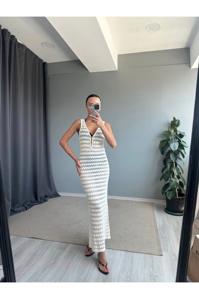 LUNARE BUTİK TRİKO PLAJ ELBİSESİ PAREO