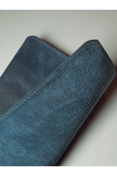 MAT Deri Blue Genuine Leather Mouse Pad 27 X 20 cm Premium Office Accessory