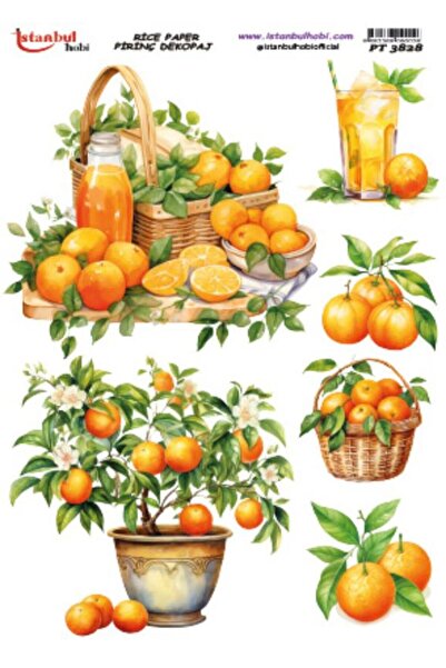 İstanbul Hobi ورق ديكور نحاسي 30×42 سم PT-3828