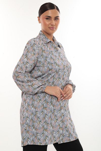 TUNİK Women's Patterned Slit