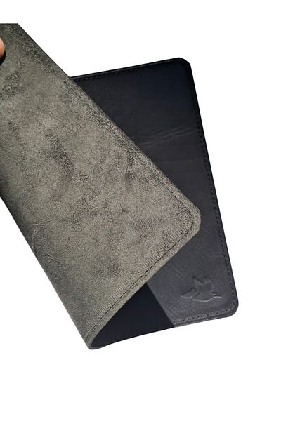 MAT Deri Black Genuine Leather Mouse Pad 27 X 20 cm Premium Office Accessory