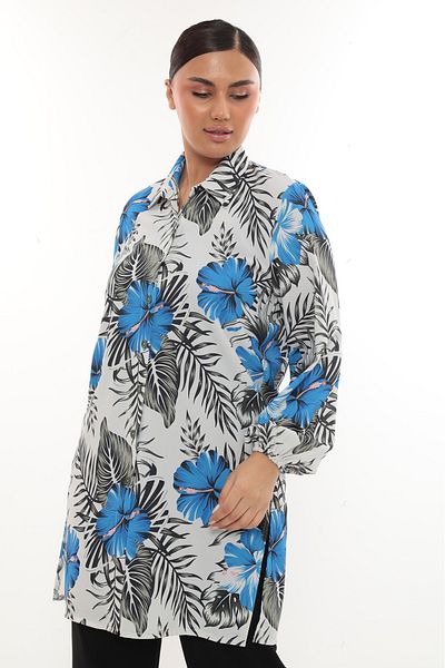 TUNİK Women's Patterned Slit