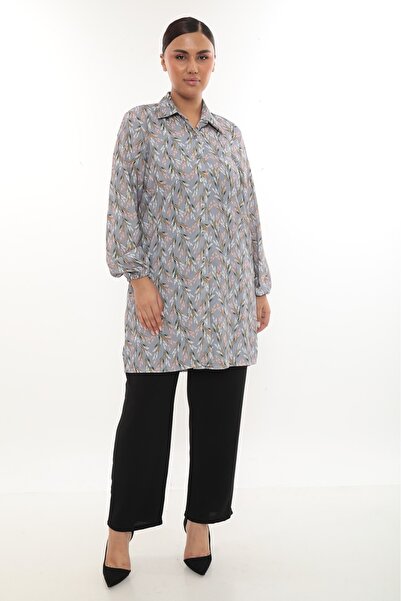 TUNİK Women's Patterned Slit