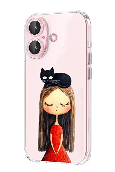 3GEN CASE İphone 16 Plus Uyumlu Desenli Lux Şeffaf Silikon Kılıf