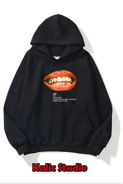 Kalic Studio Grillz Oversize Sweatshirt Black
