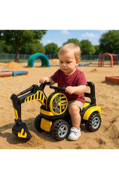 NUNU حفارة صغيرة من Bingit - لعبة ركوب الغراب - مغرفة رملية